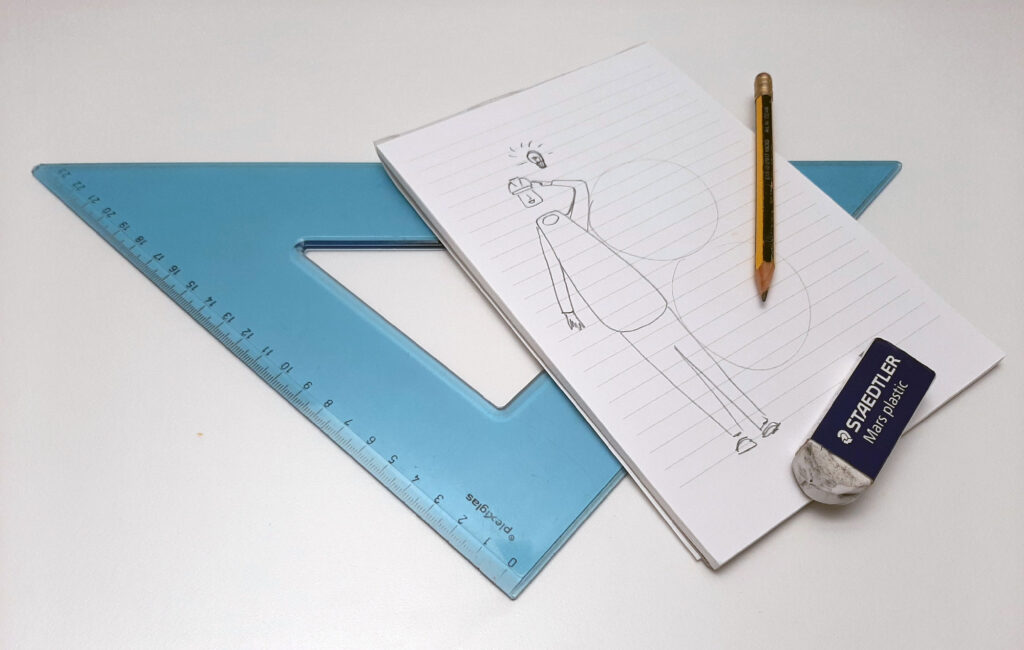 disegno di una grafica dedicata per creare materiali di divulgazione sulla sicurezza sul lavoro