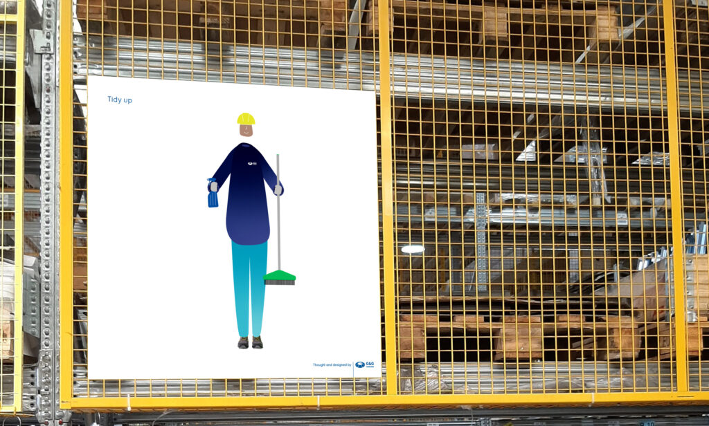 cartelli di sicurezza esposti in fabbrica per tutelare i dipendenti